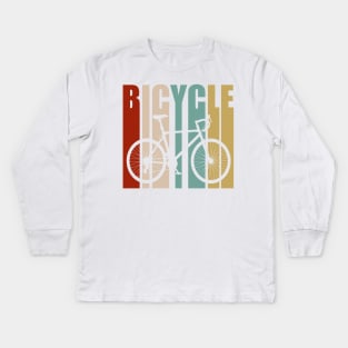 Retro bicycle Kids Long Sleeve T-Shirt